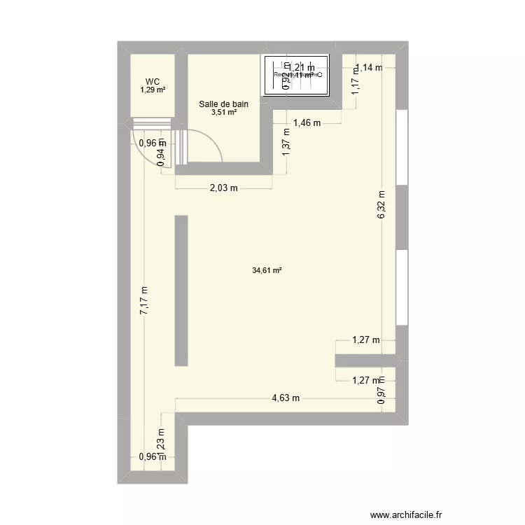 Thel 2. Plan de 4  et 41 m²