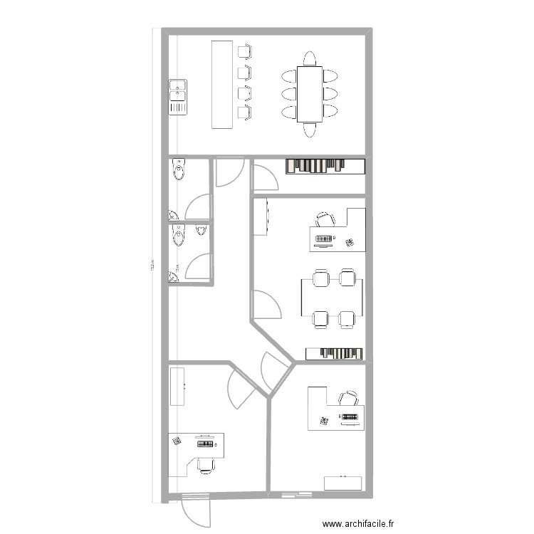 Bureau 2. Plan de 0 pièce et 0 m2