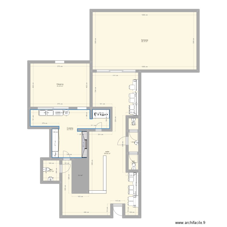 ERP LEZIGNAN. Plan de 0 pièce et 0 m2