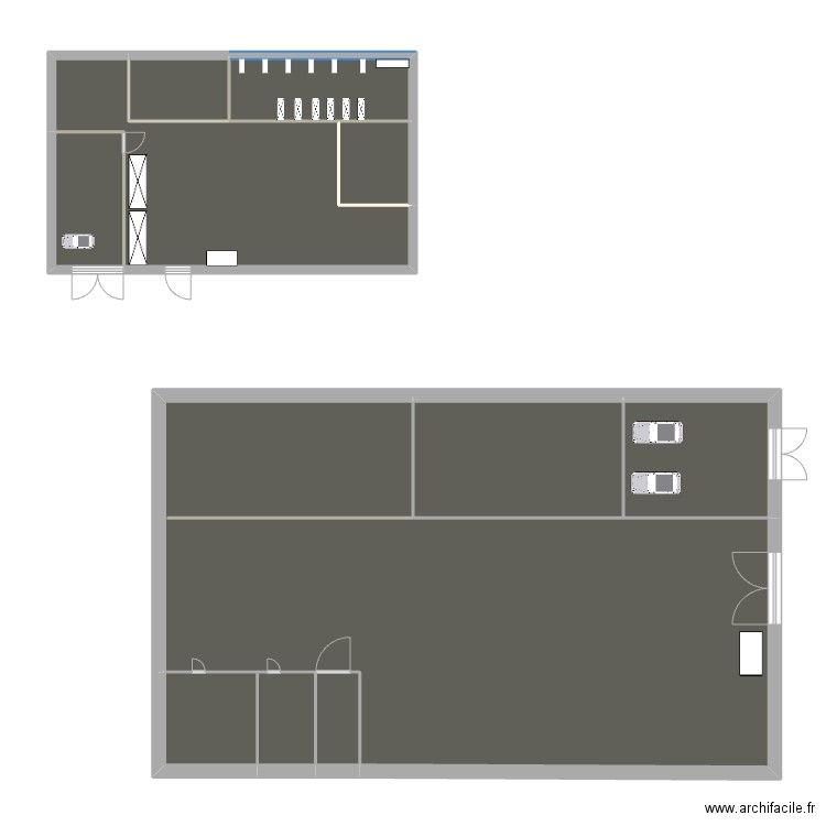 Atelier TNX 1. Plan de 11 pièces et 110 m2