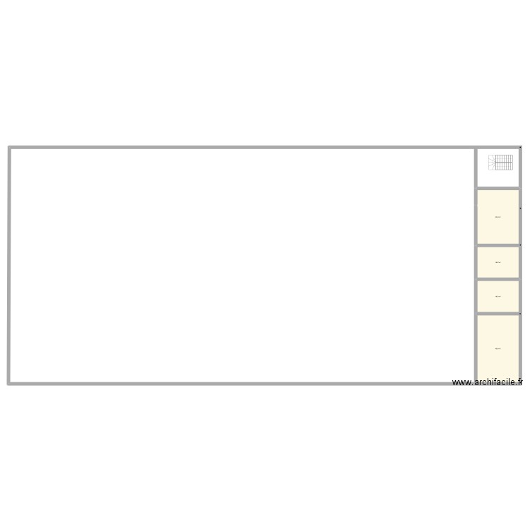 plan_openspace. Plan de 4 pièces et 110 m2