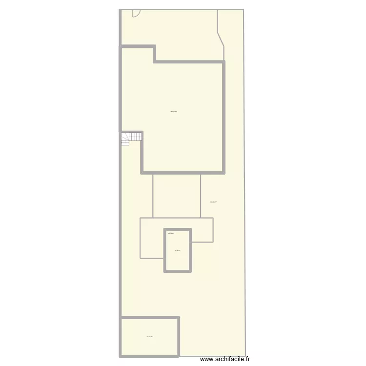 terrasse jardin. Plan de 5  et 491 m²