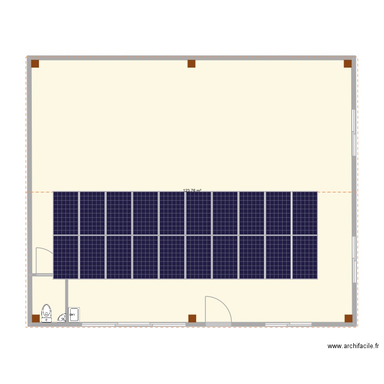 GARAGE BATISTA. Plan de 1 pièce et 124 m2
