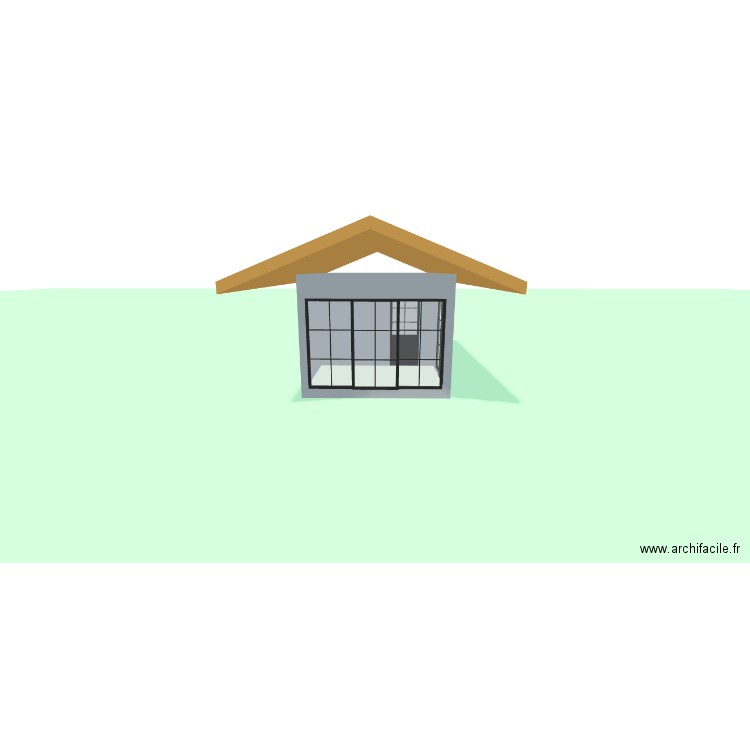 Mazot 2 Chambre. Plan de 2 pièces et 17 m2