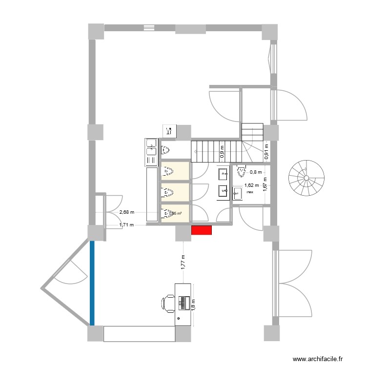 CUISINE EXIT11 V6. Plan de 0 pièce et 0 m2