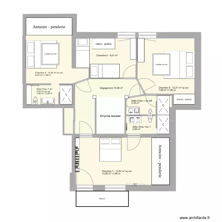 Projet 6 Etage 1. Plan de 