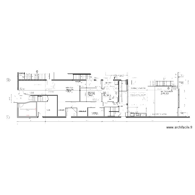 Bureau syndicat Beloeil. Plan de 1 pièce et 11 m2