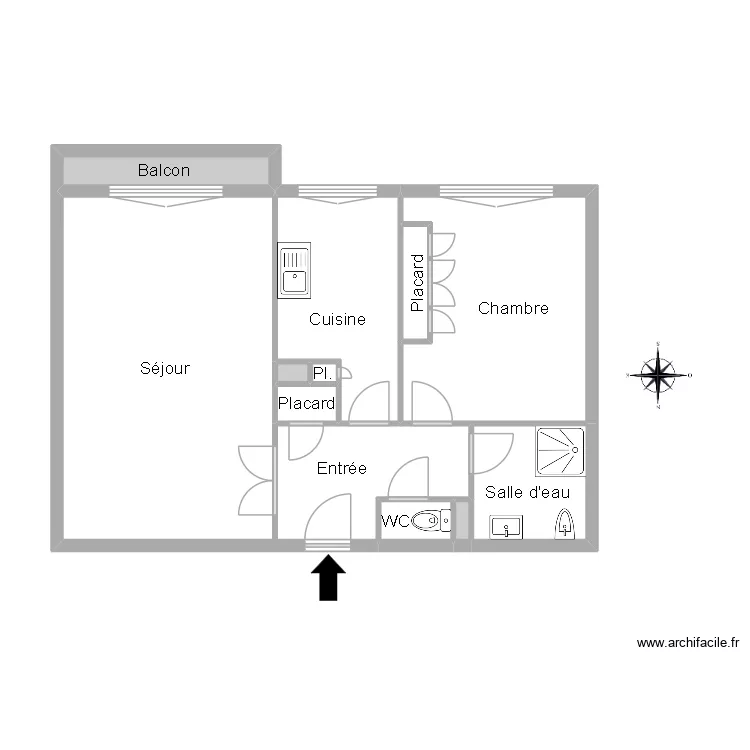 51637 LALY. Plan de 12  et 55 m²