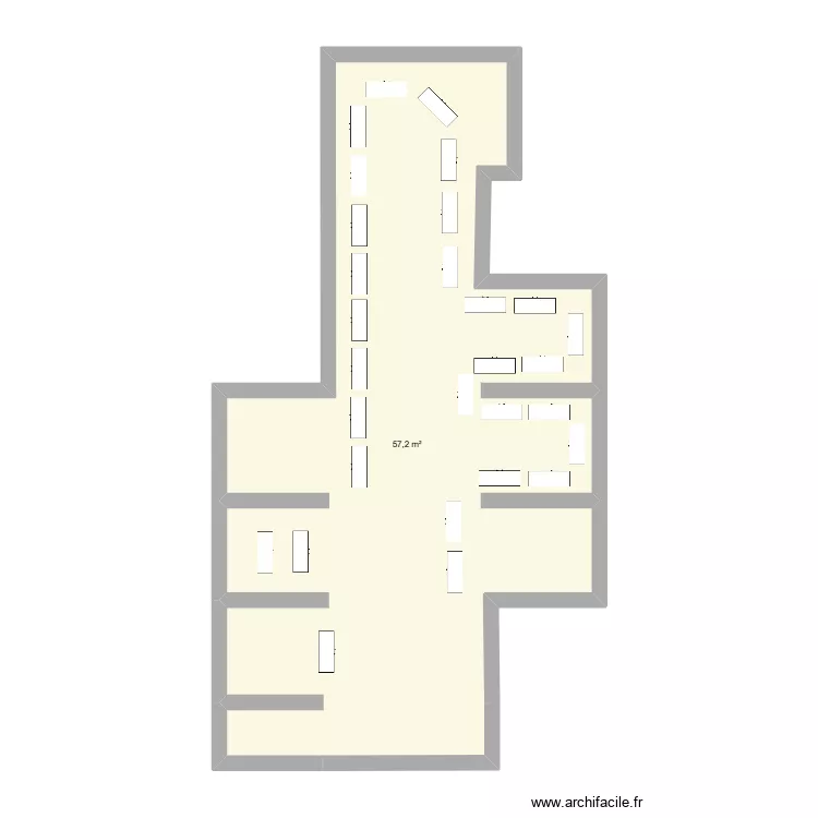 En avant la Saison 2026. Plan de 1  et 57 m²