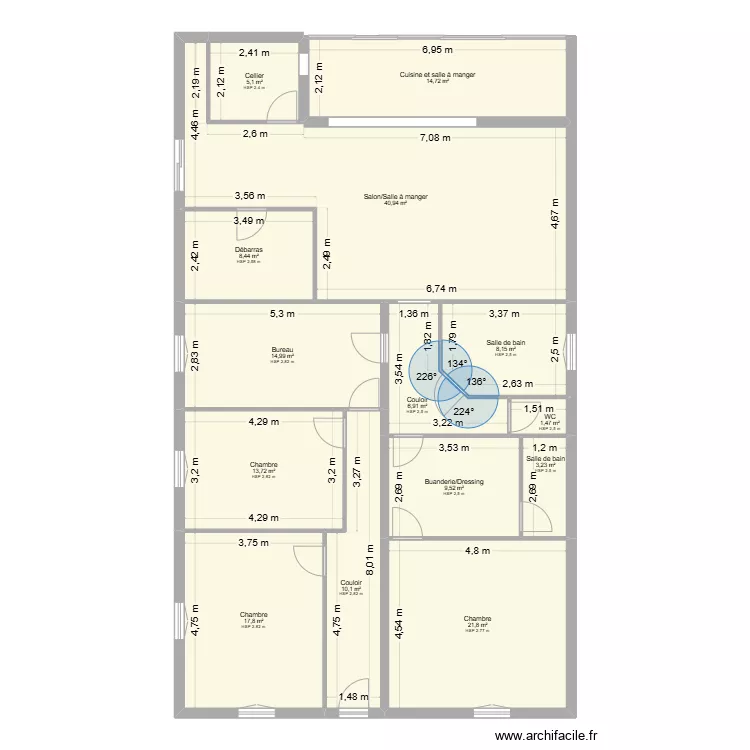 SAUBION Projet. Plan de 