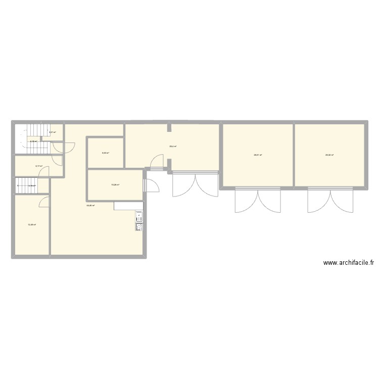 51 Av de Chartreuse APS. Plan de 31 pièces et 534 m2