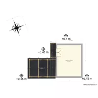 Projet Cabanon jardin seul sans toiture rue soleil levant