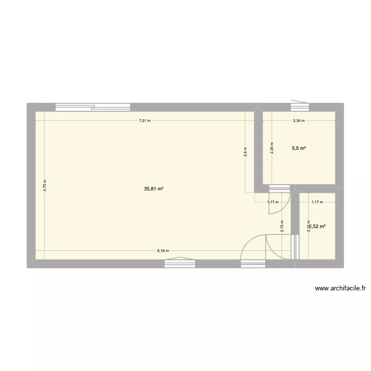 salon. Plan de 3 Pièces et 44 m² salon. Plan de 3 Pièces et 44 m²