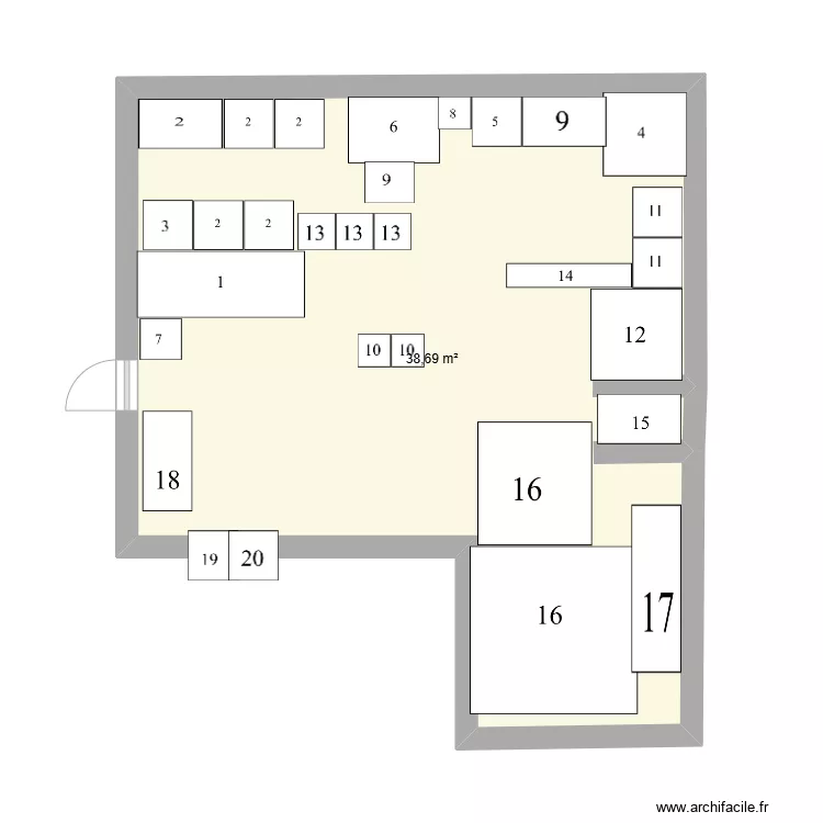 boulangerie. Plan de boulangerie. Plan de