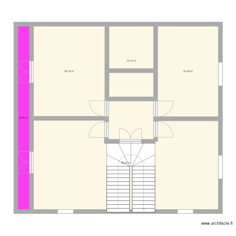 etage 1. Plan de 0 pièce et 0 m2