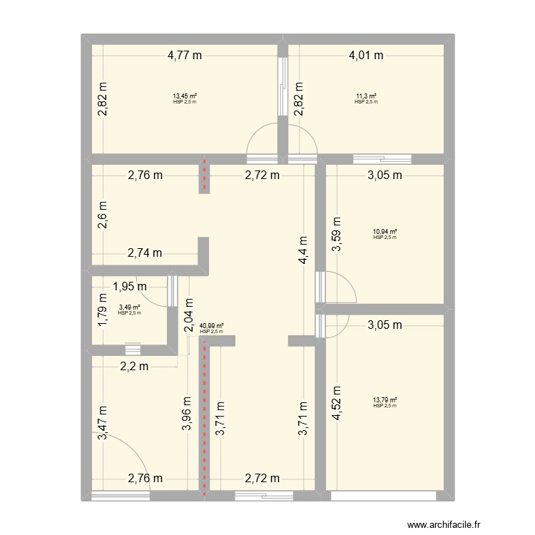 Maison Plan Plan 6 Pi ces 94 M2 Dessin Par Hamid2024 maison-plan-plan-6-pi-ces-94-m2-dessin-par-hamid2024