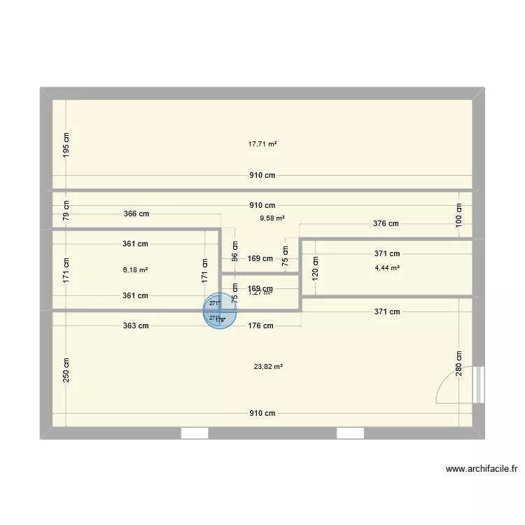 cave. Plan de 