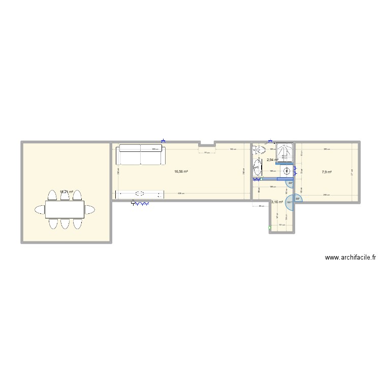 222. Plan de 0 pièce et 0 m2