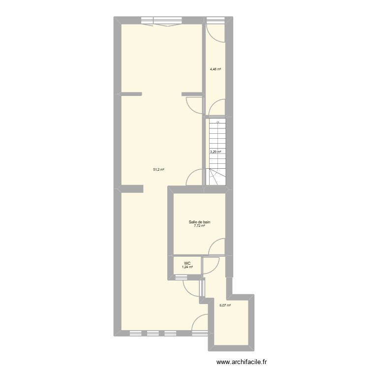Maison 1. Plan de 0 pièce et 0 m2
