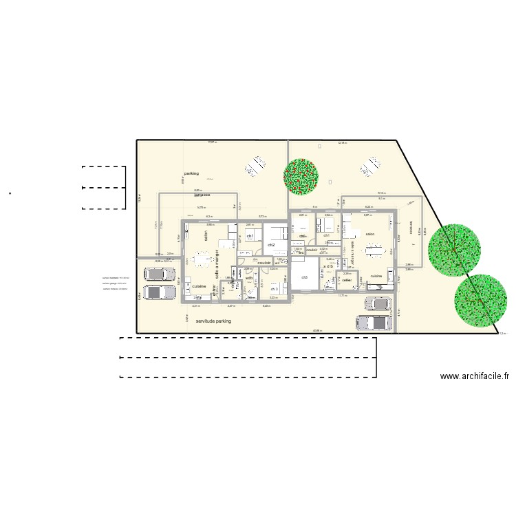villa essaie5. Plan de 18 pièces et 712 m2