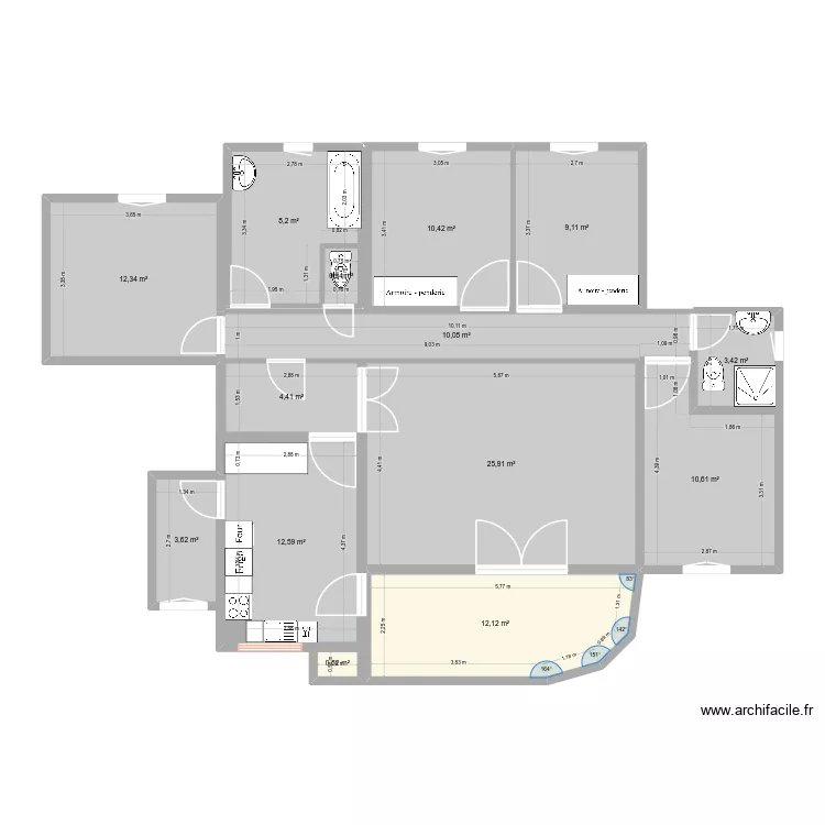 f 5 digne. Plan de 14 et 124 m² f 5 digne. Plan de 14 et 124 m²