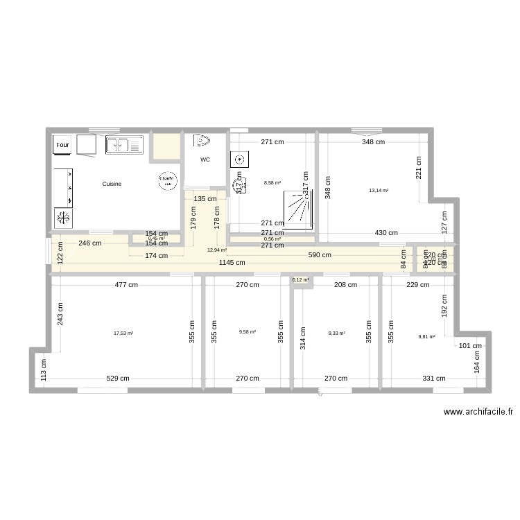 Bessières. Plan de 0 pièce et 0 m2