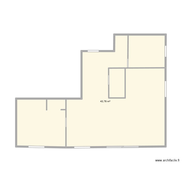 MORGANE. Plan de 1 pièce et 44 m2