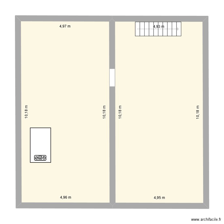 Taillefer Caves. Plan de 2 pièces et 101 m2