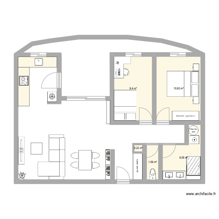 projet 1. Plan de 0 pièce et 0 m2