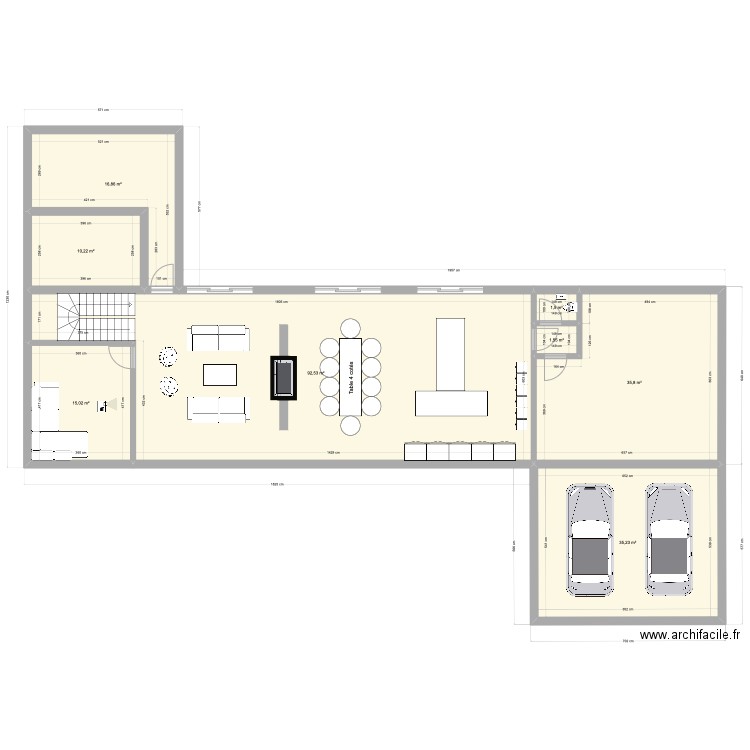 Sweet home. Plan de 8 pièces et 209 m2