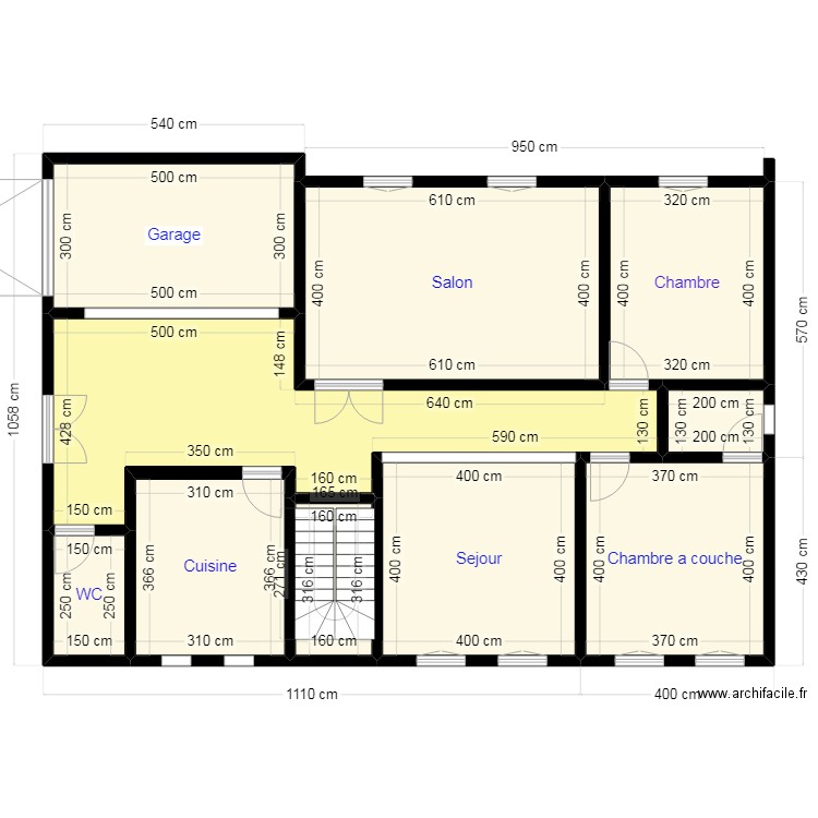 TESTE VT2. Plan de 10 pièces et 134 m2