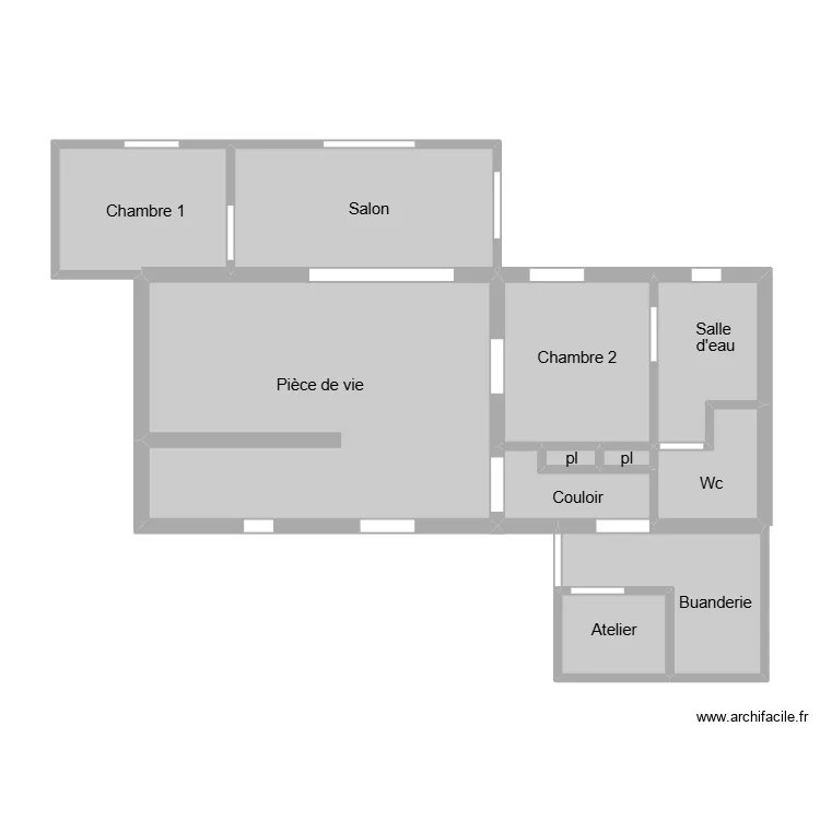 Devanne termites. Plan de 11 Pièces et 70 m² Devanne termites. Plan de 11 Pièces et 70 m²