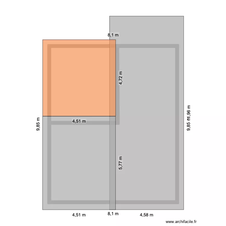 Plan des toitures. Plan de 3 et 104 m² Plan des toitures. Plan de 3 et 104 m²