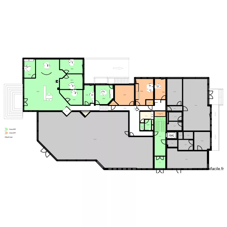 Castres Espic - ERP- Après travaux potentiels. Plan de Castres Espic - ERP- Après travaux potentiels. Plan de