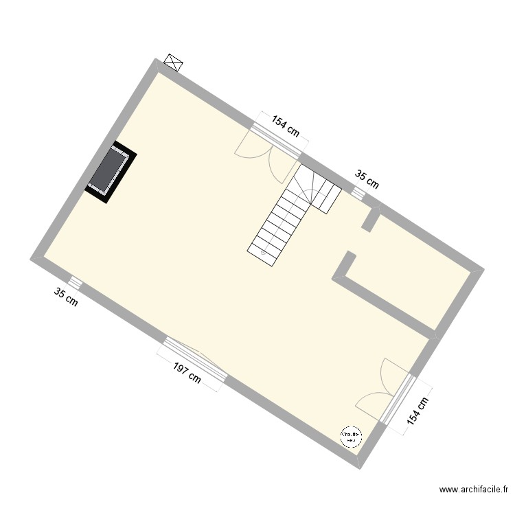 SUL0143AL. Plan de 1 pièce et 59 m2