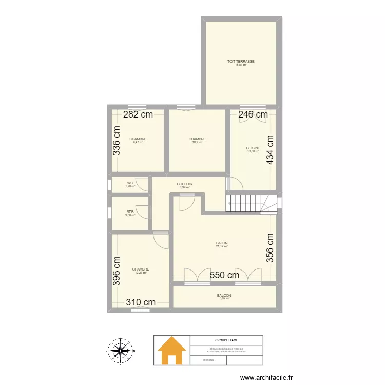 CROQUIS ETAGE. Plan de 