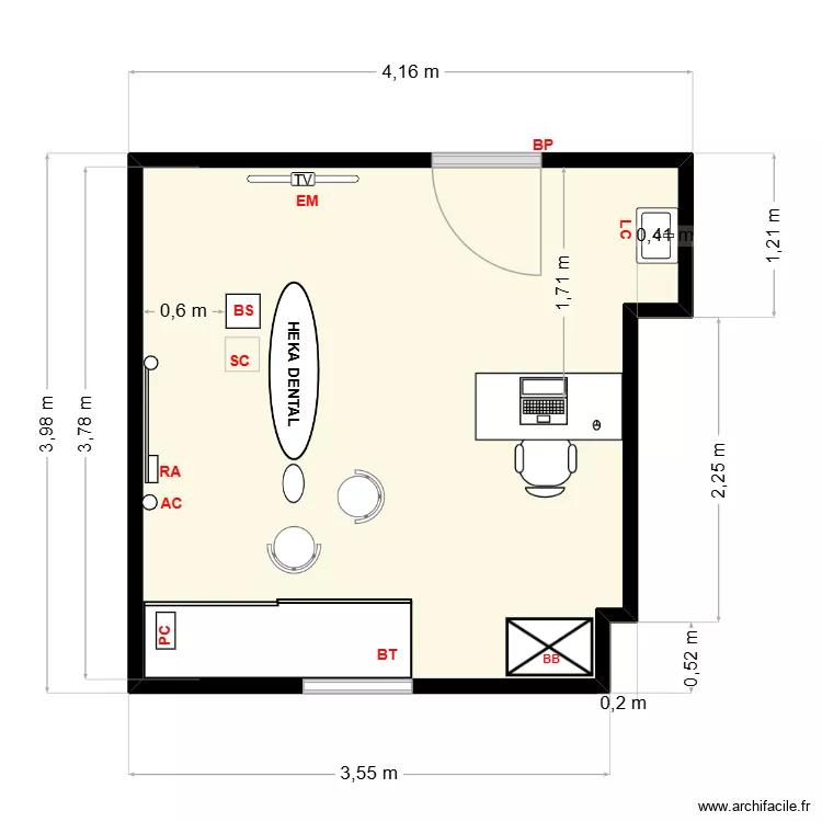 Dr Lemouzy V4.2. Plan de 1 et 14 m² Dr Lemouzy V4.2. Plan de 1 et 14 m²