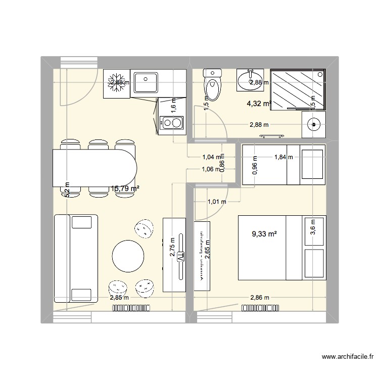 Super Besse. Plan de 0 pièce et 0 m2