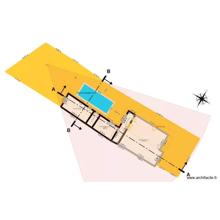 Masse. Plan de 5 Pièces et 127 m² Masse. Plan de 5 Pièces et 127 m²