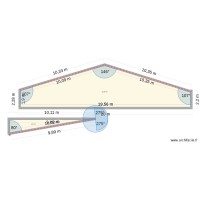 Plan de masse Terrasse Triangle Profondeur & Façade