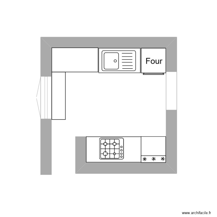 cuisine clb 2 2. Plan de 0 pièce et 0 m2