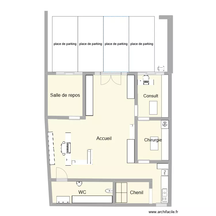 clinique. Plan de clinique. Plan de