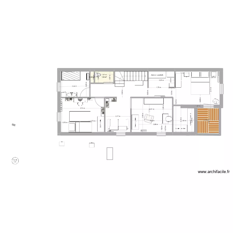 VINCENT Meine etage 3 LIT ESCAMOTABLE. Plan de 