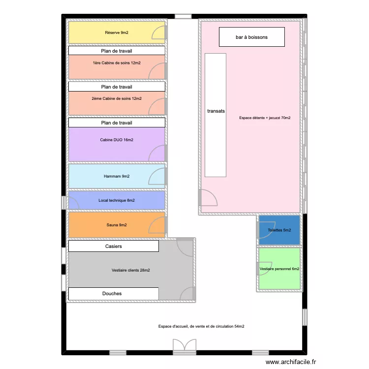 popo. Plan de 12  et 479 m²