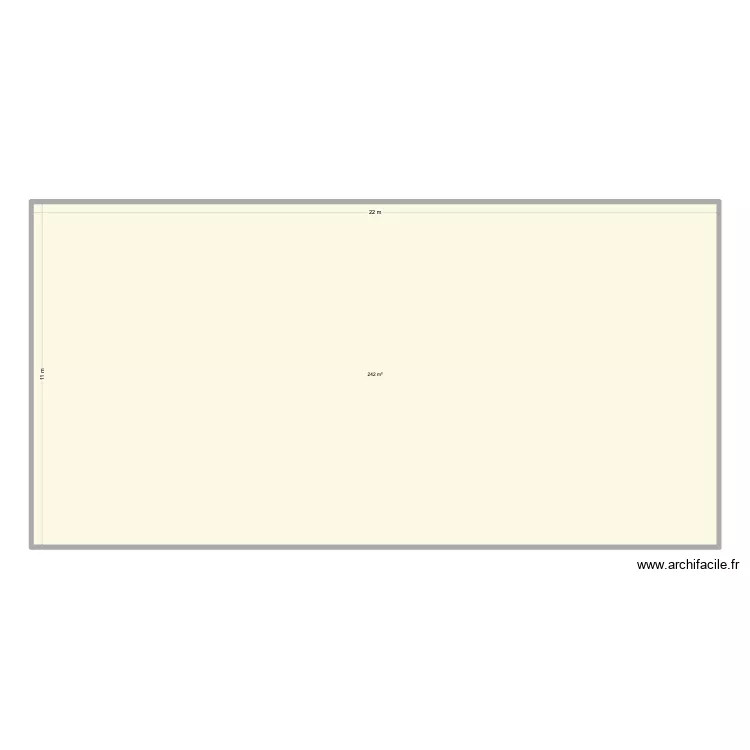 mur a gauche. Plan de 1 et 242 m² mur a gauche. Plan de 1 et 242 m²