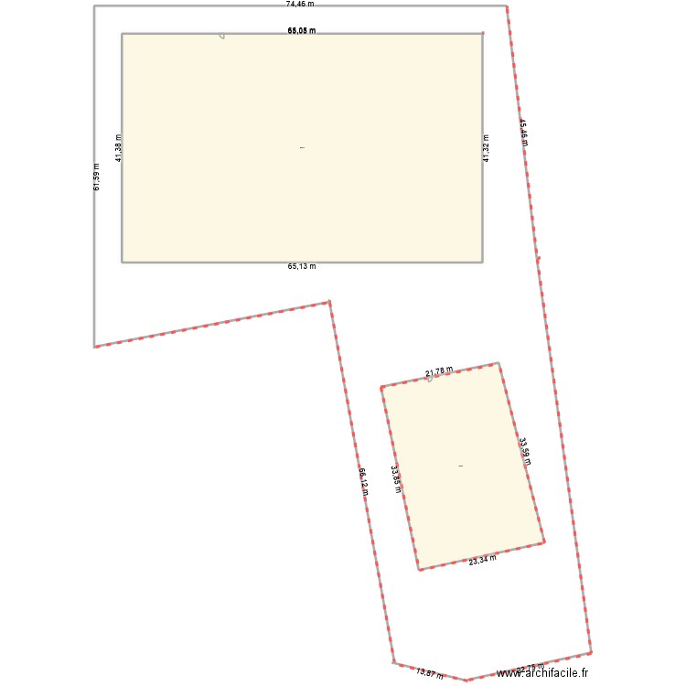 éducation. Plan de 2 pièces et -872 m2