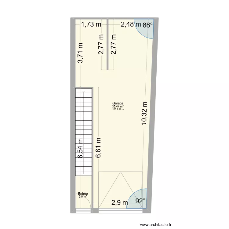 LADET Sous Sol. Plan de 