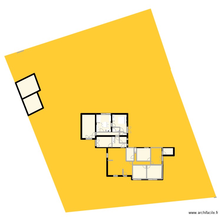 acqueduc0.0. Plan de 17 pièces et 134 m2