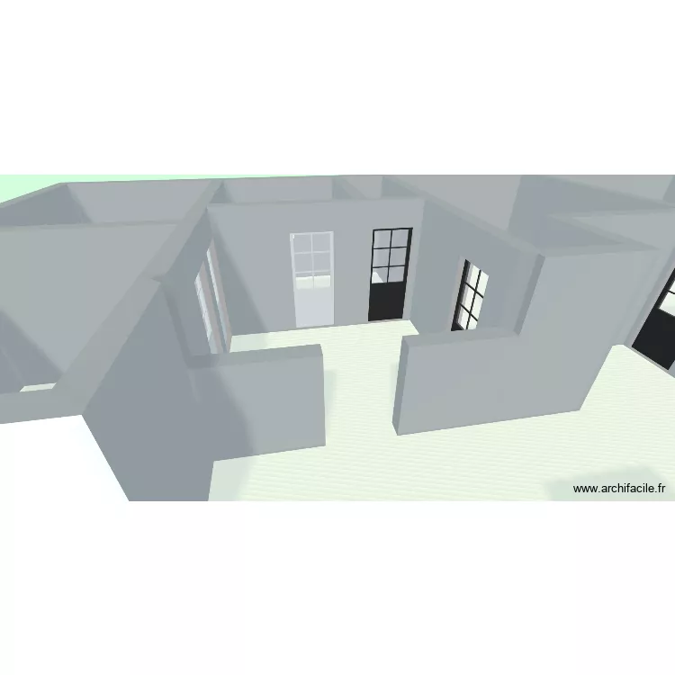 maison 100m2. Plan de 7 pièces et 125 m²