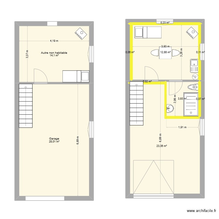 Bolopion. Plan de 10 pièces et 82 m2